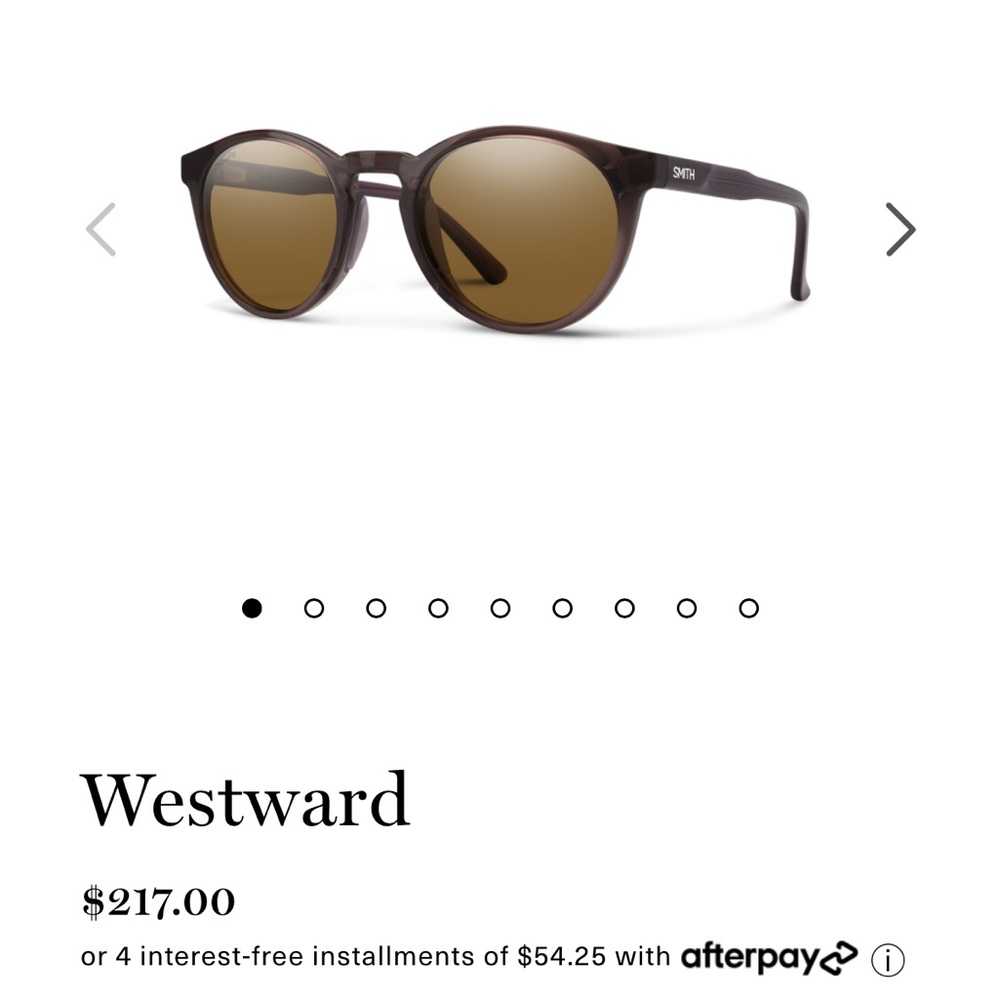 SMITH Westward Sunglasses in Rosewood Crystal NWT